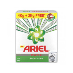 Ariel matic front load detergent powder 6.00 kg box